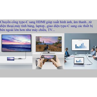 [Type-C ra HDMI] Hub/ Bộ chuyển cổng Baseus Little Box CAHUB-E0G