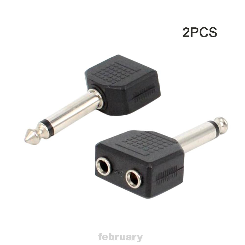 Set 2 Đầu Chuyển Đổi Âm Thanh 6.35mm Sang 3.5mm Chuyên Dụng | BigBuy360 - bigbuy360.vn