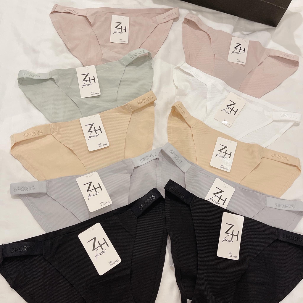 Set 10 Cái Quần Lót Su Dây Gân ZH Chuẩn Thái Lan Thể Thao Dập Nổi Chữ Sport