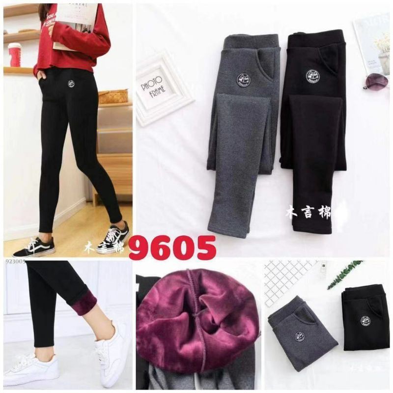 Quần legging lót lông có túi hàng đẹp