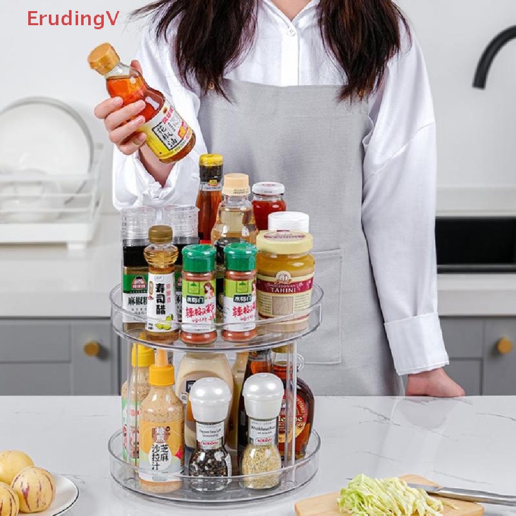 Khay Đựng Đồ Uống / Mỹ Phẩm Xoay 360 Độ Tiện Dụng