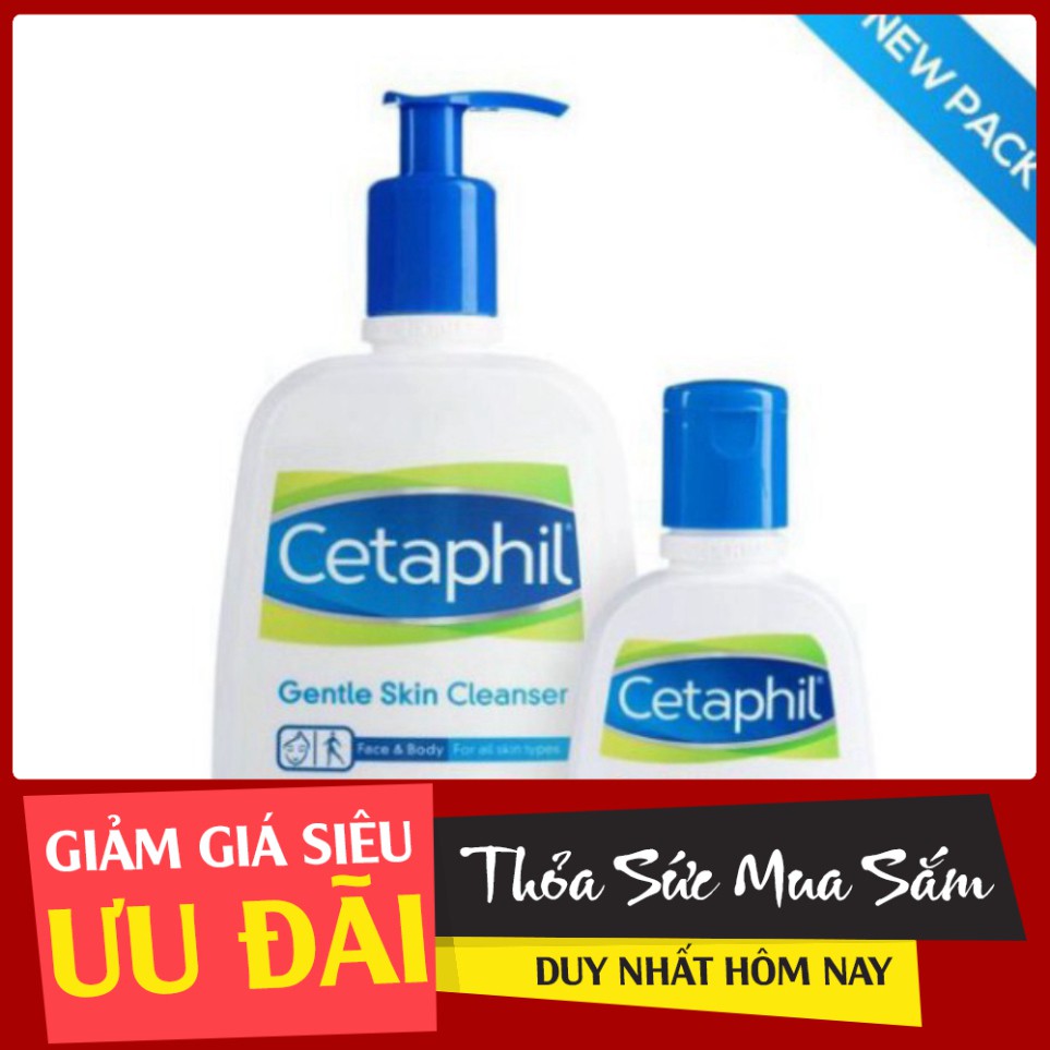 GIÁ SÔC NHIỆT [Cetaphil Chính Hãng Canada] Sữa Rửa Mặt Dịu Nhẹ Cetaphil (125ml,500ml) GIÁ SÔC NHIỆT