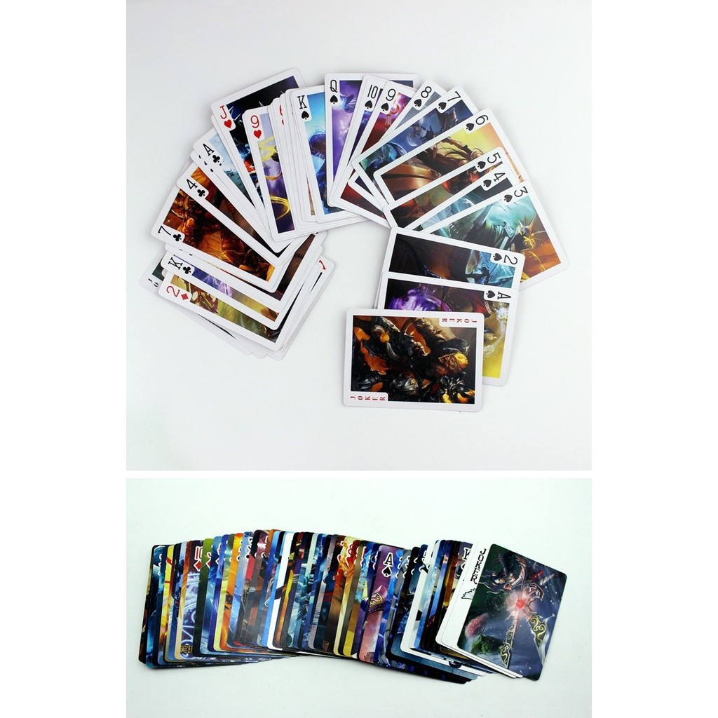 Bộ bài Tây League of Legends LOL liên minh huyền thoại , bộ Tú 54 lá in hình anime manga dễ thương siêu độ