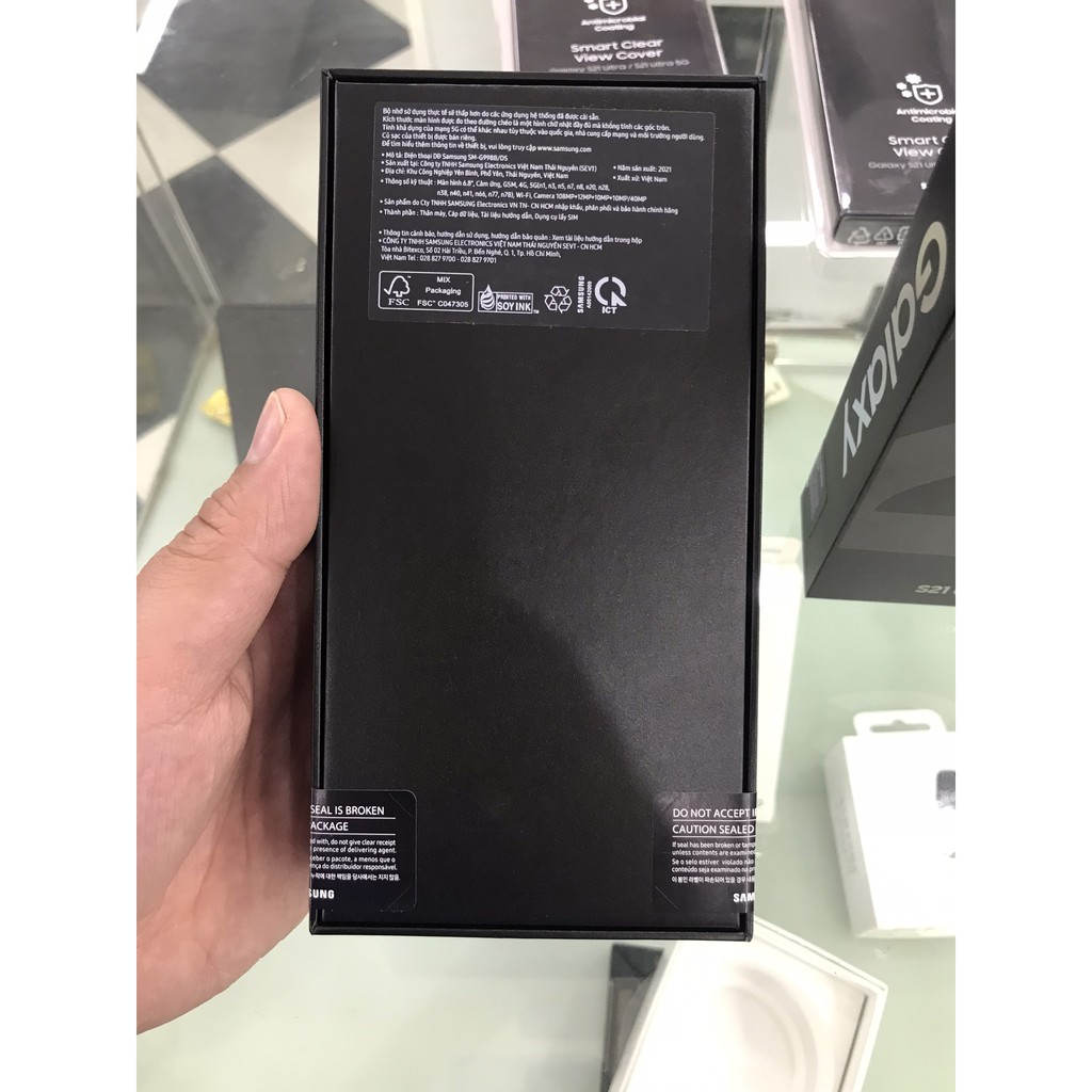 Điện thoại Samsung Galaxy S21 ultra 5G 128GB/12GB  [Kèm bao da Clear View Cover chính hãng] | BigBuy360 - bigbuy360.vn