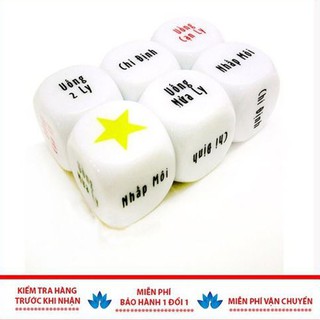 Xúc Xắc Uống Bia, Rượu Cho Các Dân Chơi - Cục Xí Ngầu Uống Bia in Hình Trực Tiếp