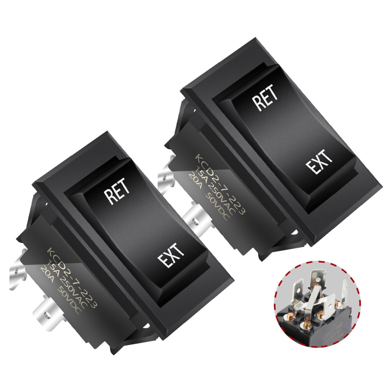 Bảng Công Tắc Bật / Tắt Đèn LED 15A 250V / 20A 50V Đa Năng Cho Tàu Thuyền / Xe Hơi