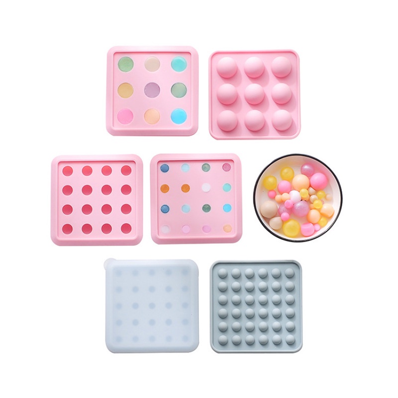 Khuôn Silicone Làm Bánh Nhiều Ô 9 / 16 / 25 / 36 Ngăn Tiện Lợi