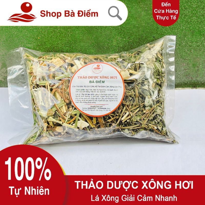 Lá Xông Giải Cảm - Gói Xông Hơi Tăng Sức Đề Kháng | Thảo Dược Xông Hơi Toàn Thân - Shpp Bà Điểm