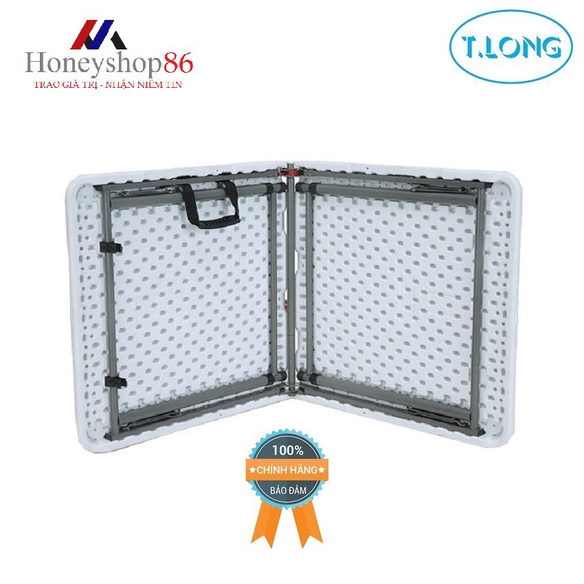 Bàn xếp chữ nhật Thanh Long HM-FH120 120 x 60 x 52.5/74 cm Trắng thiết kế thông minh, tiện lợi HONEYSHOP86