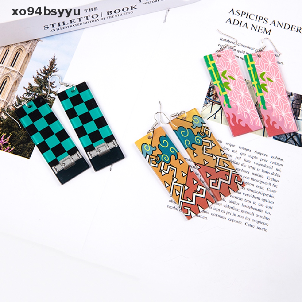 Khuyên Tai Dáng Tròn xo94bsyyu Bằng Acrylic Phong Cách Anime Cho Nữ