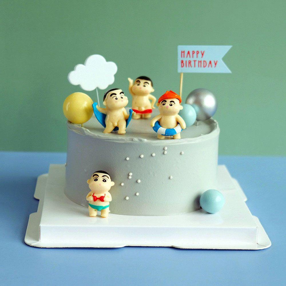 Mmluck Mô Hình Nhân Vật Shin Cậu Bé Bút Chì Shin-Chan Hoạt Hình Trang Trí Thủ Công DIY