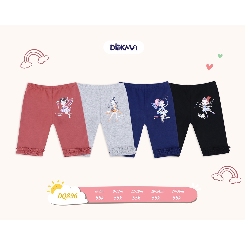 Quần Legging 100% Cotton Bé Gái 2022