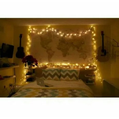 10 mét Dây đèn Fairy Light 100 bóng kèm 3pin AA