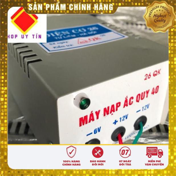 NẠP ÁC QUY 6-12V DÒNG 40A HÀNG CHẤT LƯỢNG CAO