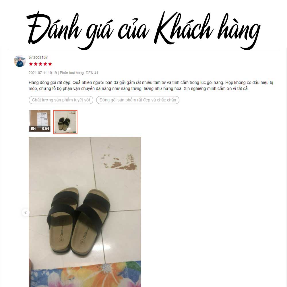 Giày dép đế trấu quai ngang nam nữ Detaunisex phong cách thời trang Birken cực xinh - DETA24