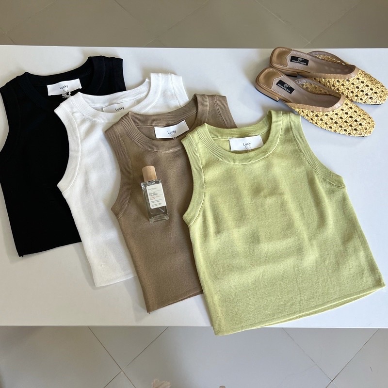 Áo tanktop dáng ngắn sang chảnh