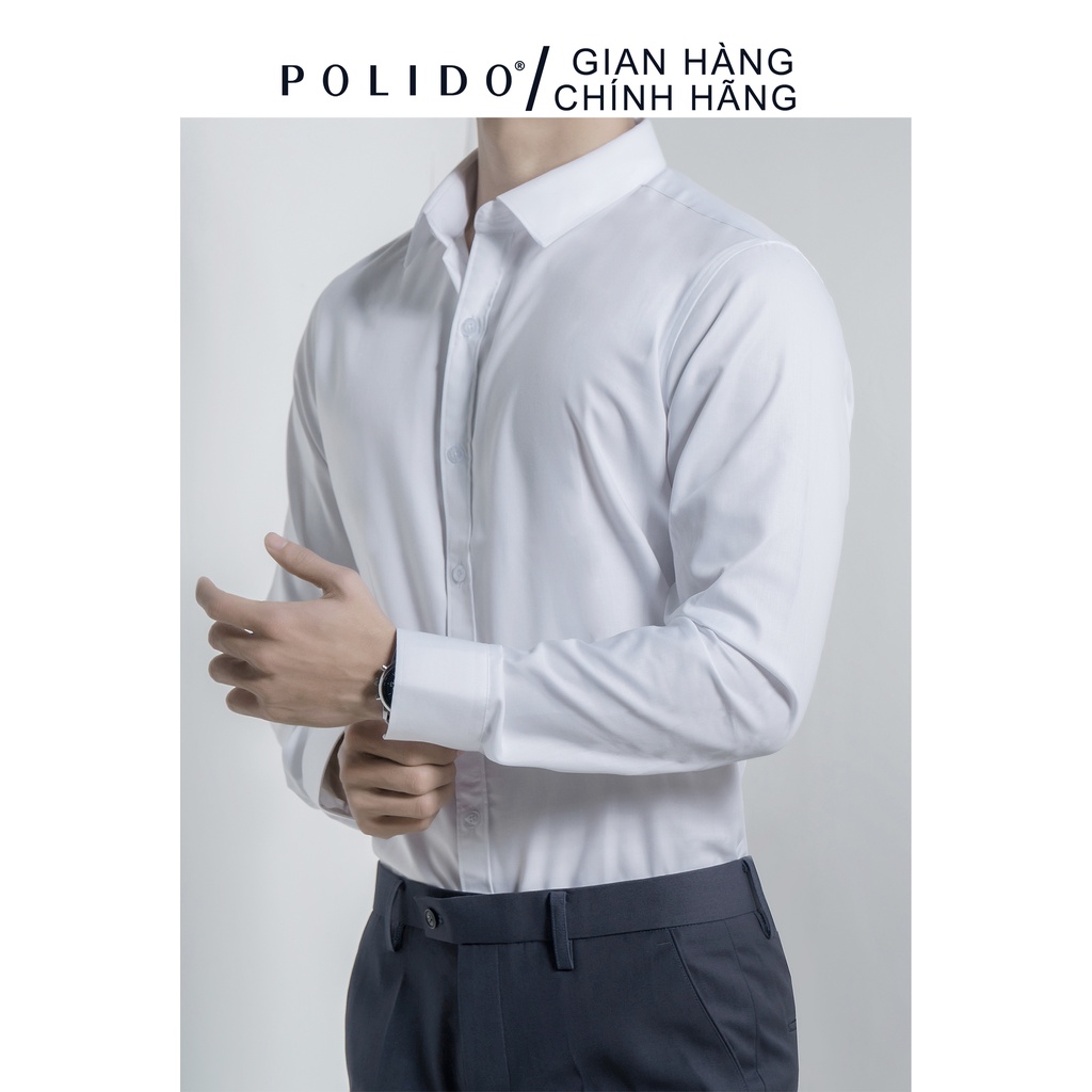 Áo Sơ Mi Nam CEFFYLO vải Cotton thấm hút, chống nhăn form Slimfit | BigBuy360 - bigbuy360.vn