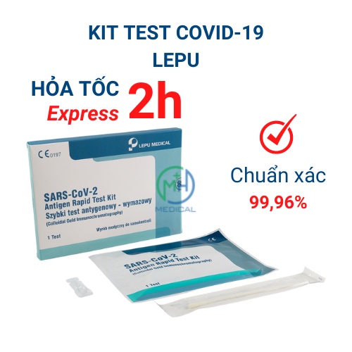 (HỎA TỐC)Test covid lấy dịch mũi LEPU đơn giản dành cho gia đình, trẻ nhỏ