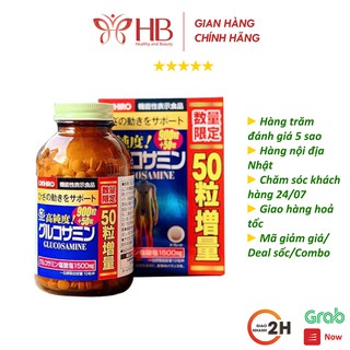 [Rẻ vô địch] Thuôc Xương Glucosamin ORIHIRO NHẬT BẢN – ORIHIRO High purity Glucosamine grain Economical bottle