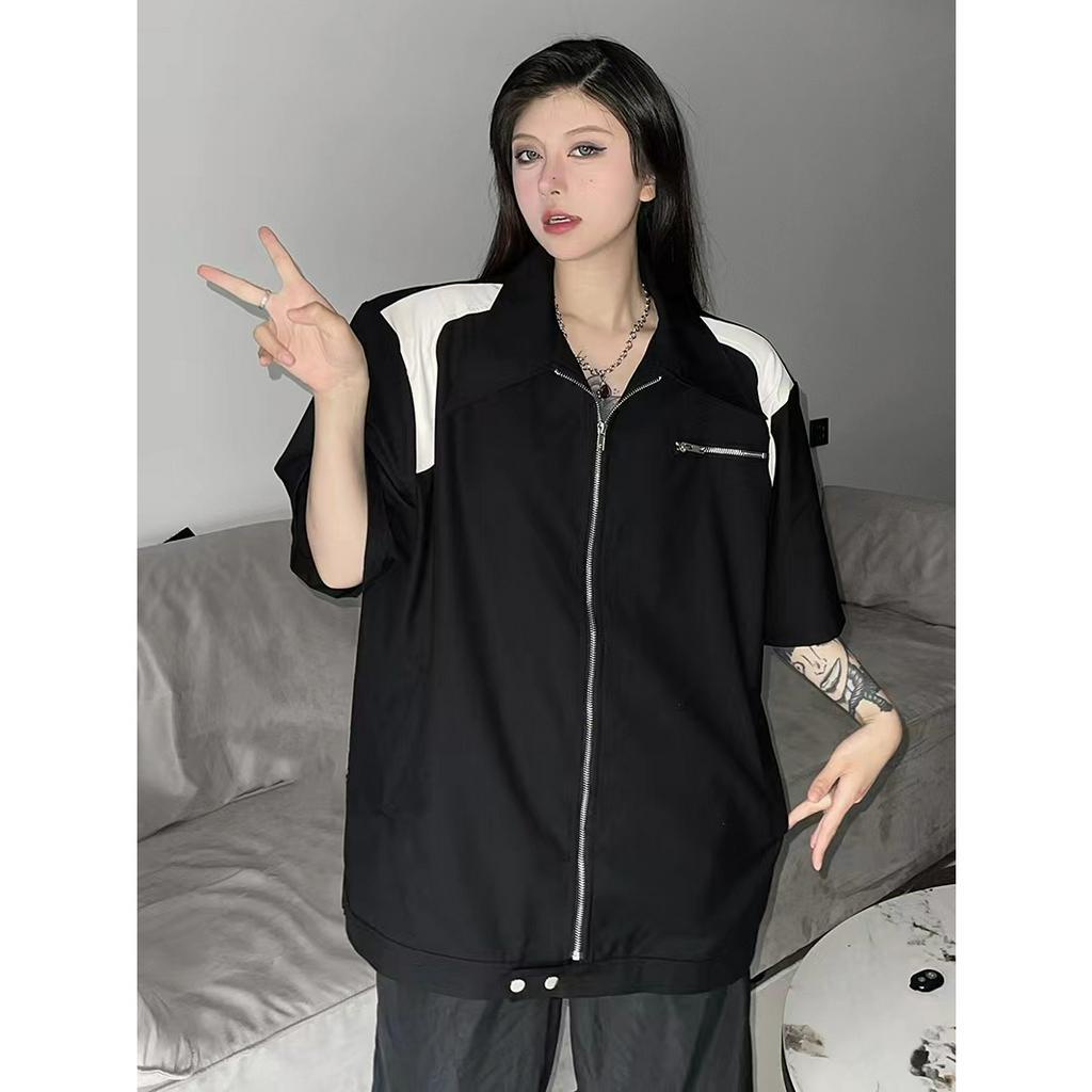 Áo Sơ Mi Form Rộng Unisex Thời Trang Áo Sơ Mi Nam Nữ Hàn Quốc