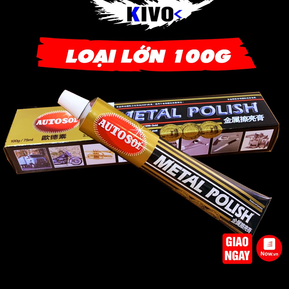 [LOẠI LỚN 100G] Dầu Đánh Bóng Kim Loại Autosol Metal Polish Nội Địa Trung 75ml - Kivo