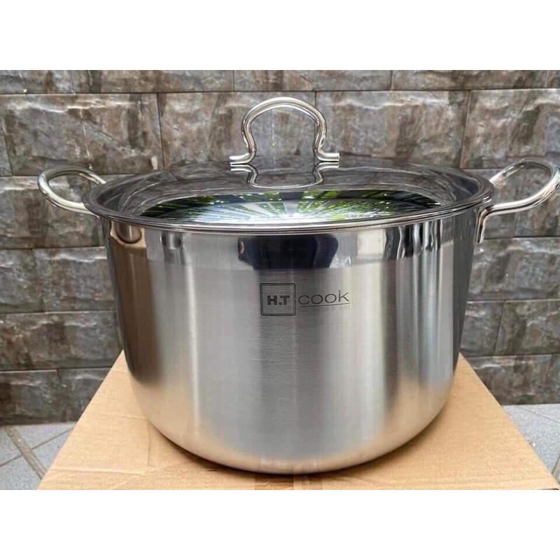 Nồi Luộc Gà HT Cook 32cm _ Inox 304 siêu dầy siêu to