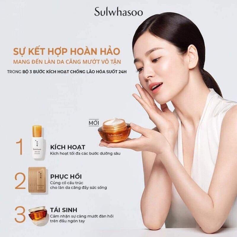 kem mắt Sulwhasoo nhân sâm dưỡng ẩm chống lão hoá mờ thâm nhăn bọng mắt concentrated ginseng eye cream 3ml