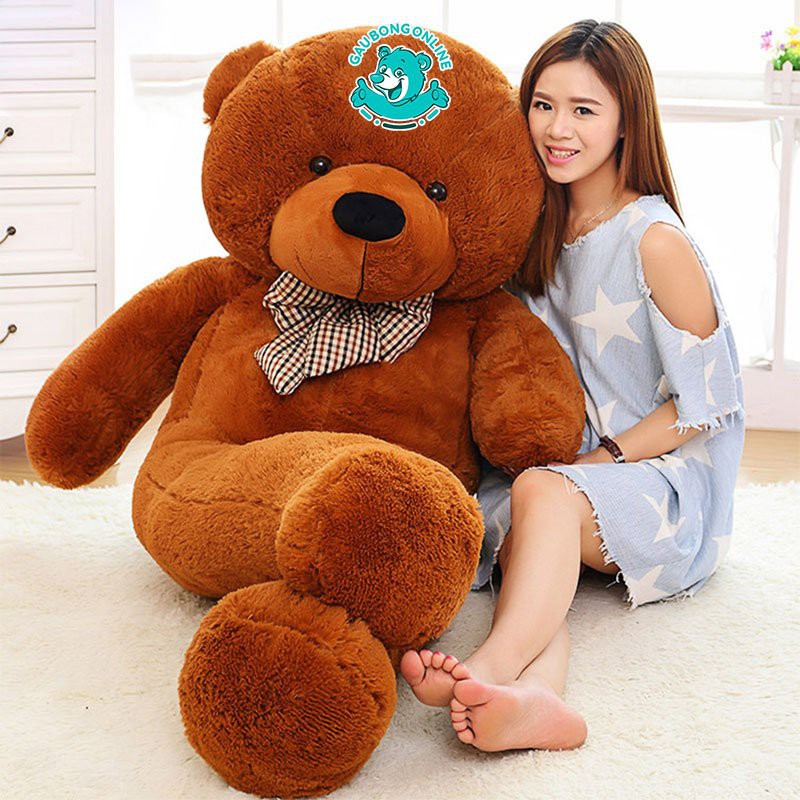 Gấu Bông Teddy Nâu Nhập Siêu To Khổng Lồ Cao Cấp Gấu Bông Online