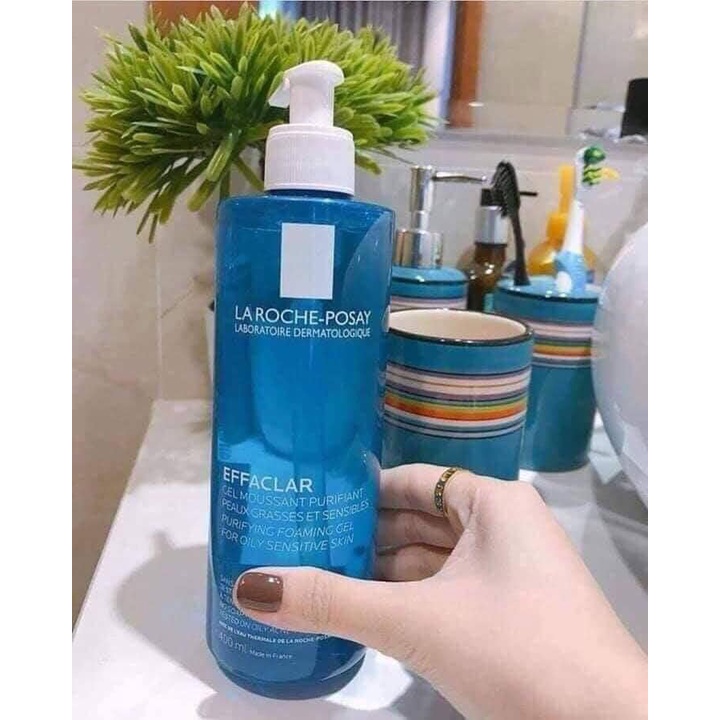 [La Roche-Posay] Gel Rửa Mặt Effaclar Purifying Foaming Gel Cho Da Dầu Nhạy Cảm (Dạng Chai 400ml)