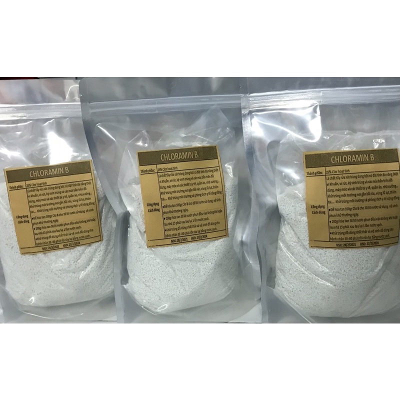 Bột Cloramin B Khử Khuẩn Không Gian Diện Rộng 1kg có VAT