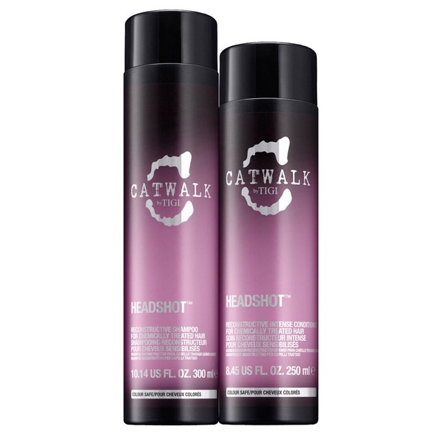 Dầu gội xả Tigi Catwalk Headshot cho tóc khô 300ml/250ml