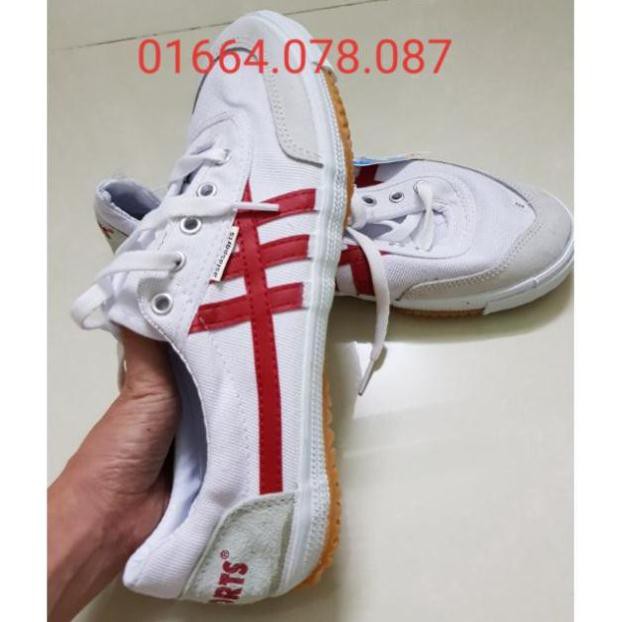 ( Sales 11-11) Giày BA TA Asia sọc đỏ mũi da . New . 20 . NEW . . * Du ri