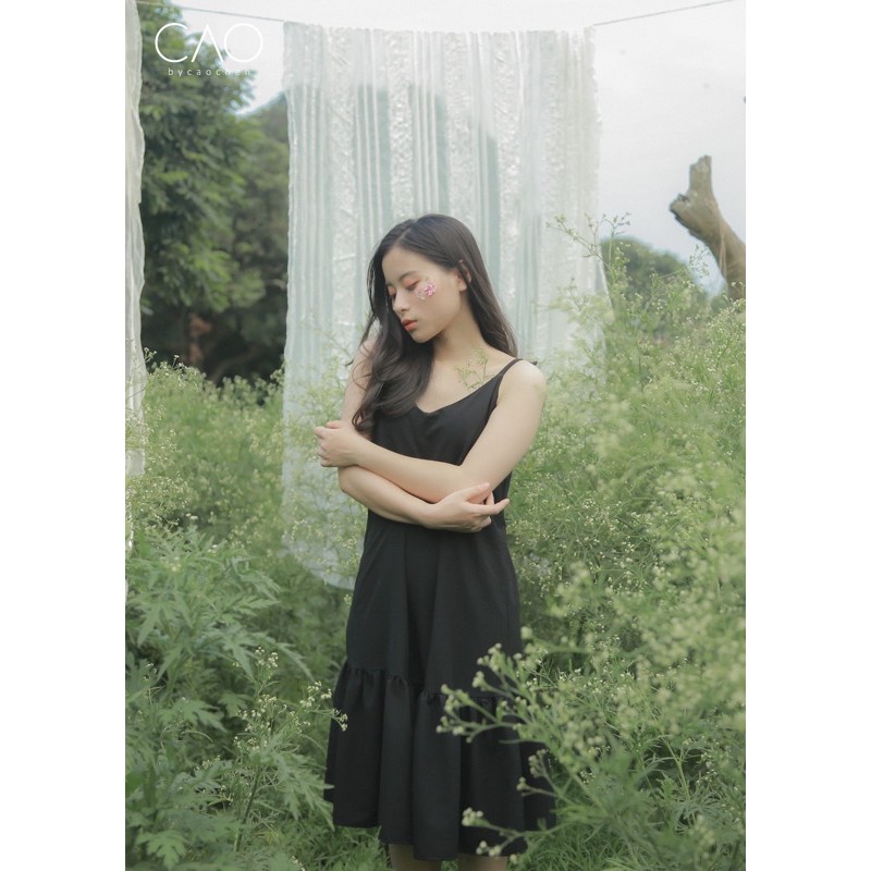 VÁY ĐI BIỂN - RUFFLE CAMI DRESS - VÁY HAI DÂY ĐẮP BÈO THƯỜNG