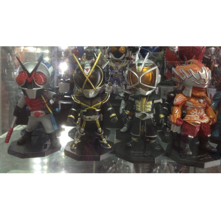 Set 8 Mô Hình Nhân Vật Hoạt Hình Kamen Rider Bằng PVC