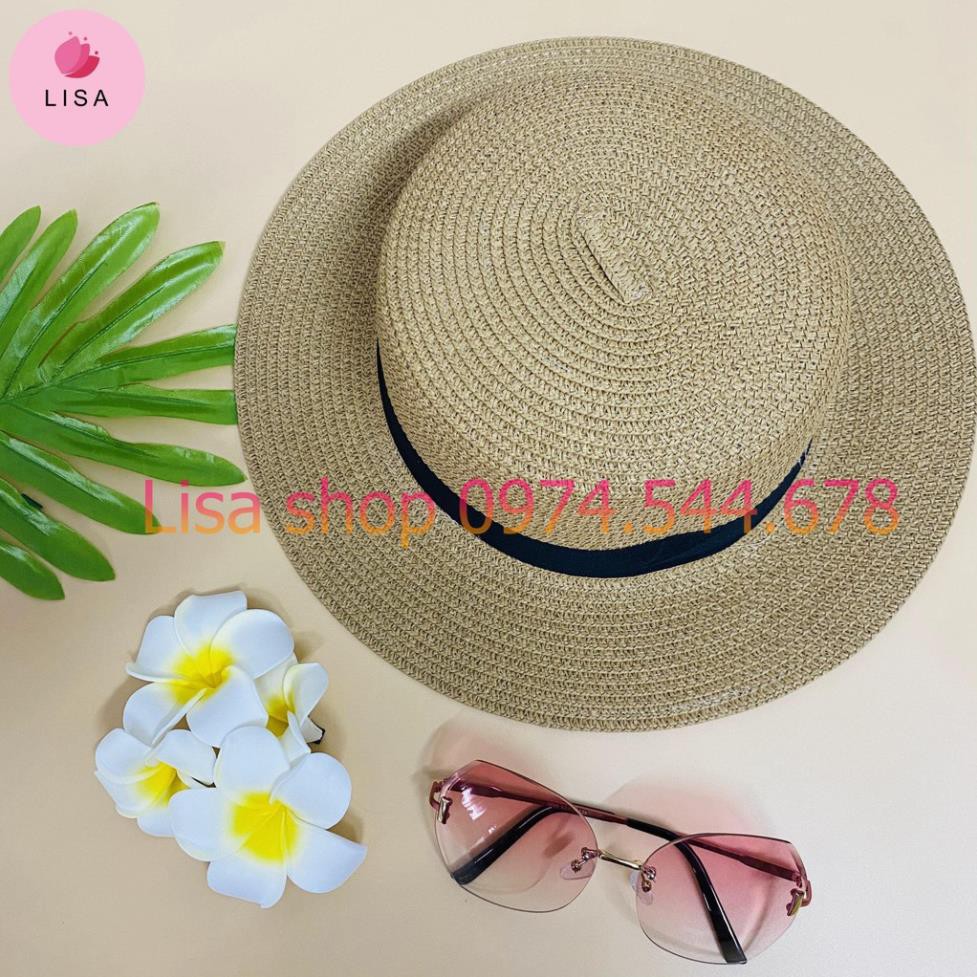 [HÀNG LOẠI 1] Mũ cói đi biển, Nón cói đi biển chữ M thời trang phong cách Vintage cho nữ 2021, M20