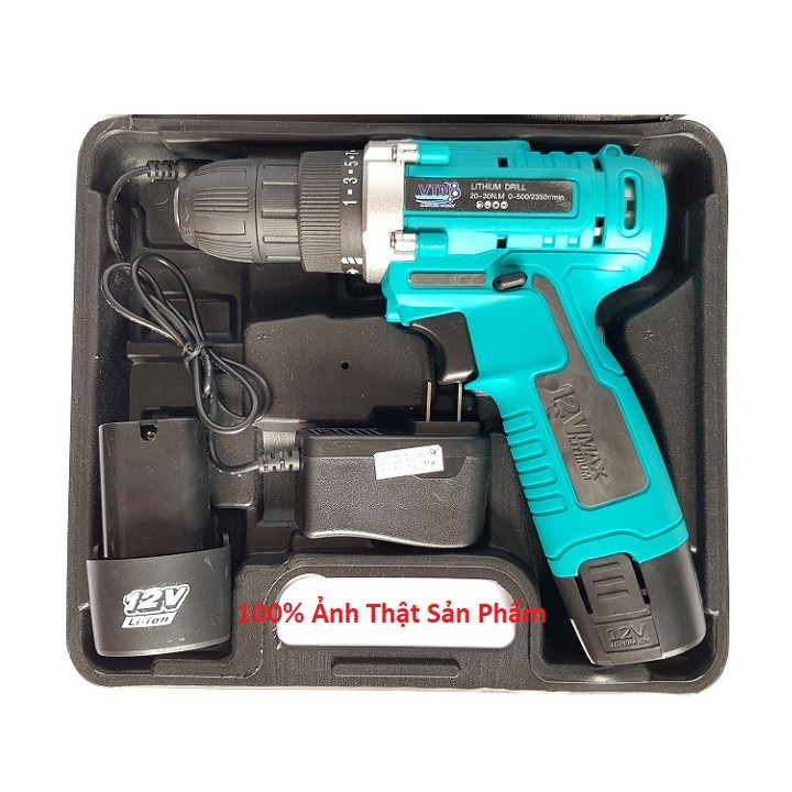 Máy khoan 2 tốc cầm tay 12v vtn