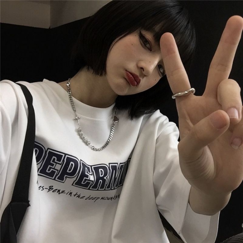 Áo thun tay lỡ nam nữ, áo phông unisex form rộng chất cotton mát mịn thấm hút mồ hôi in hình PE PE | BigBuy360 - bigbuy360.vn