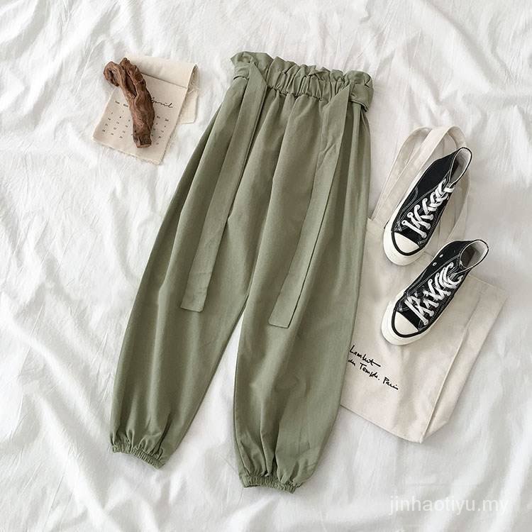 Set Áo Thun Ngắn Tay + Quần Dài Ống Rộng Phong Cách Hàn Quốc Thời Trang Cho Nữ | BigBuy360 - bigbuy360.vn
