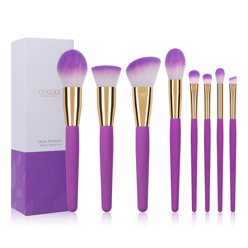 Bộ Cọ Trang Điểm docolor 8 Pieces Skin Affinity Brush Set