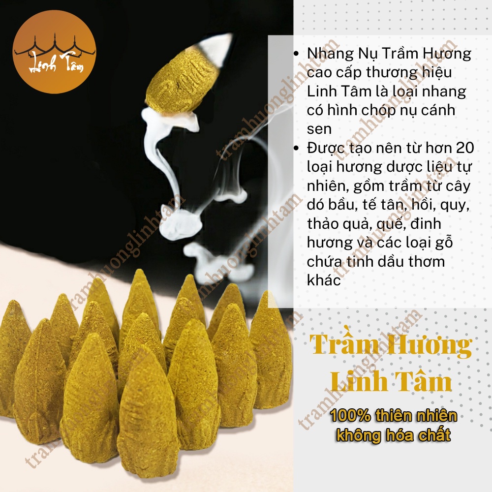 Nụ trầm hương cao cấp Linh Tâm dùng riêng cho Thác khói Trầm Hương