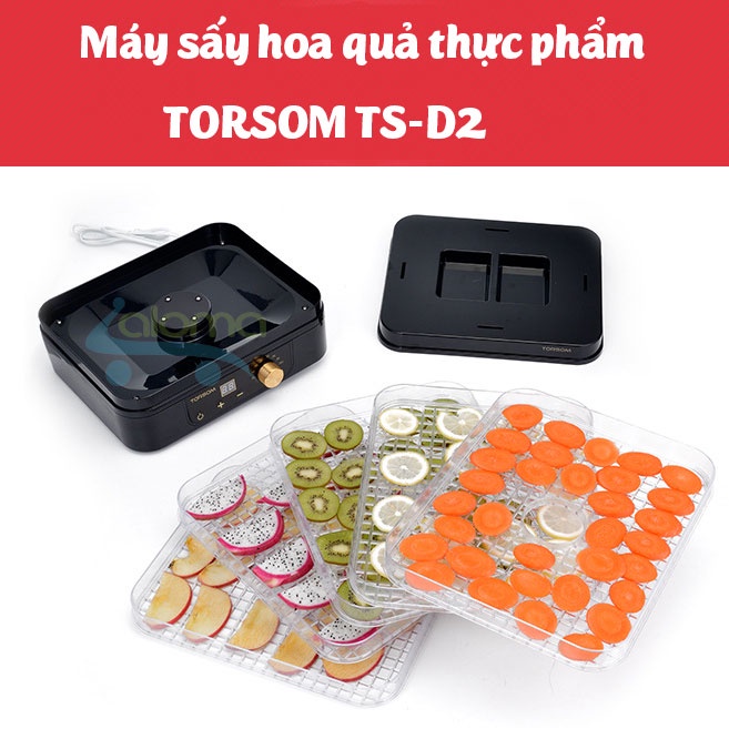 Máy sấy hoa quả thực phẩm 5 tầng TORSOM sấy hoa quả, sấy thịt, cá, tôm, làm mứt và thậm trí là ủ sữa chua