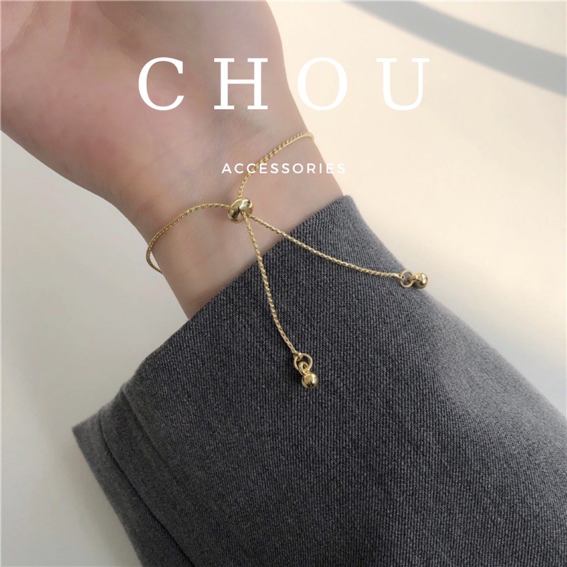 Vòng Tay Trái Tim Dây Rút | CHOU ACCESSORIES |