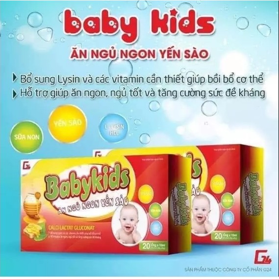 5 Hộp BabyKids ăn ngủ ngon yến sào Bổ sung khoáng chất Tăng sức đề kháng Ăn ngon Ngủ ngon babykis  yến xào Ăn ngủ ngon | BigBuy360 - bigbuy360.vn