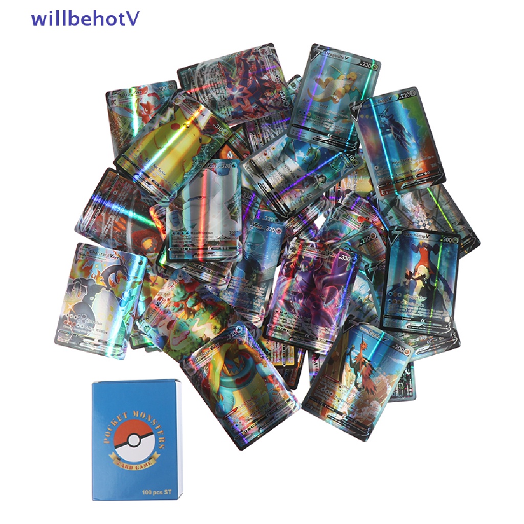 Bộ 100 / 120 Thẻ Bài Pokemon VSTAR Vmax GX Tiếng Anh Hàn Quốc