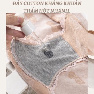 Quần lót nữ Cotton Dệt Kim Kháng Khuẩn Siêu Co Giãn