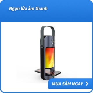 Loa Bluetooth Không Dây Có Đèn Led Hình Ngọn Lửa