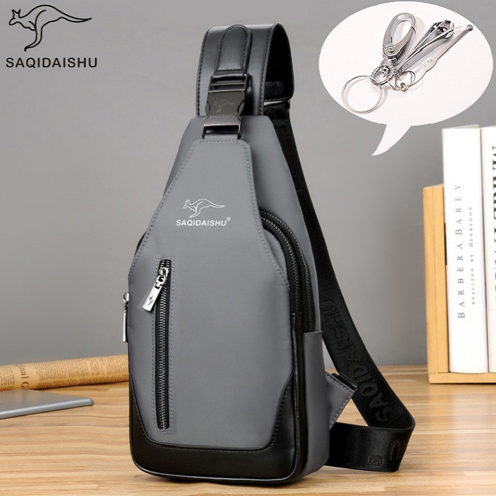 Túi đeo chéo nam phong cách Hàn Quốc - Túi chéo nam tặng kèm móc chìa khóa TC57,MCK