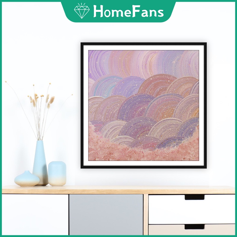 Bộ Tranh Đính Đá 5D Tự Làm 40x40cm/50x50cm Họa Tiết Sóng Biển Nhiều Màu Trang Trí Nhà Cửa