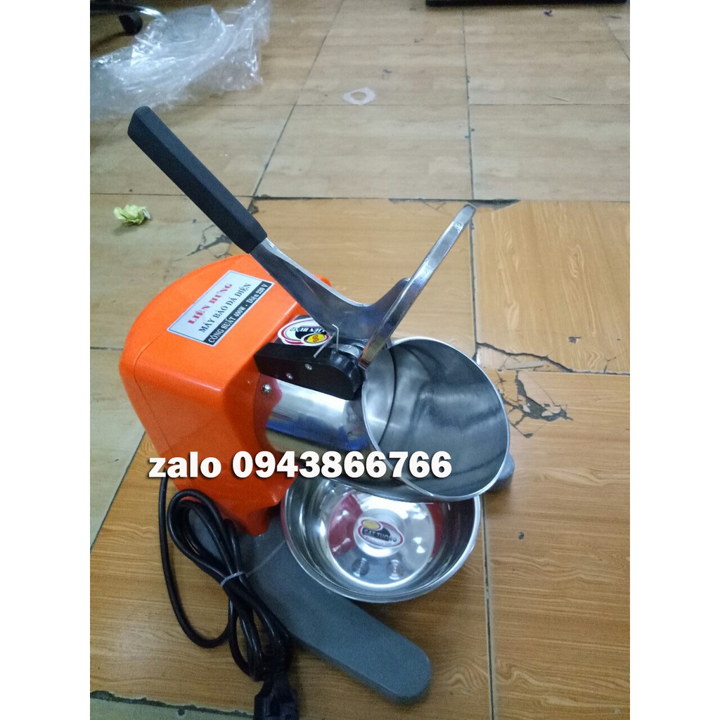 Máy bào đá loại 2 lưỡi dao LIÊN HƯNG , MÀU CAM , CS 400W , hàng chuẩn , xay đá mịn