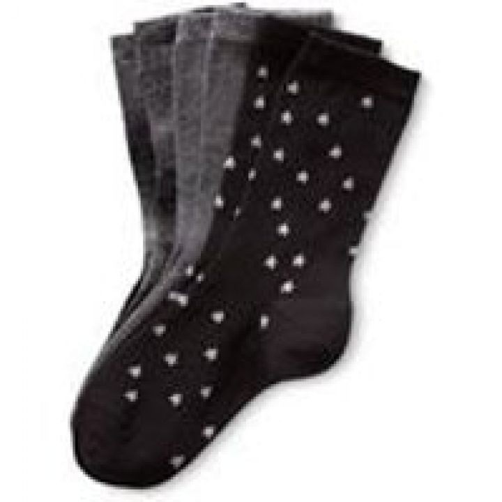 Gm store- 1 Đôi vớ cotton Tchibo size 35-38 họa tiết ngôi sao, kim tuyến cho nữ